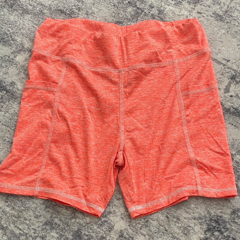SHEIN Women's Vibrant Coral Athletic Shorts